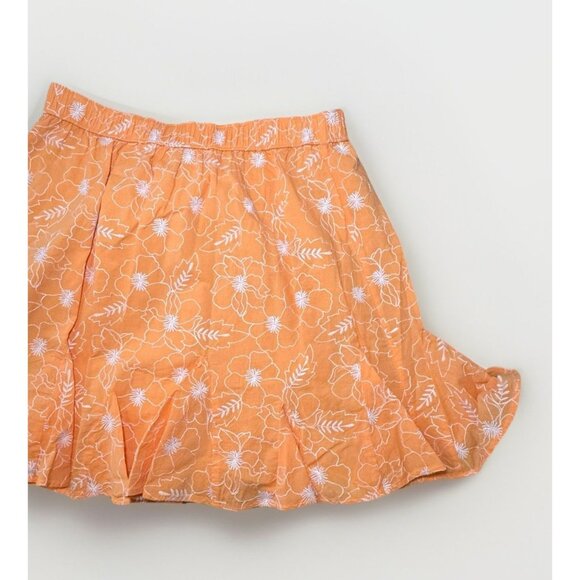 Loft Garden Embroidered Open Back Puff Sleeve Blouse Godet Skirt Medium - Picture 6 of 9